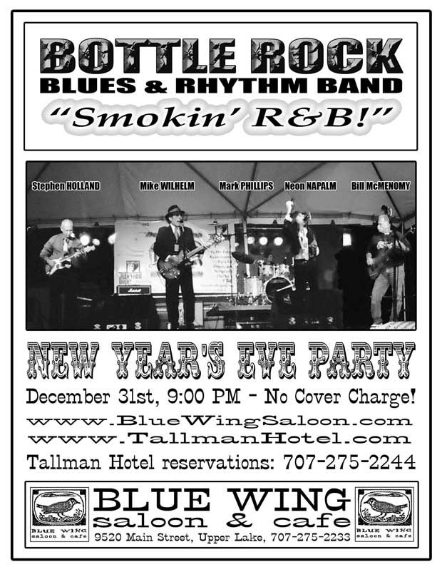 New Year's Bottle Rock Blues & Rhythm Band Poster