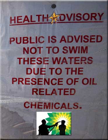 BP Swim Warning