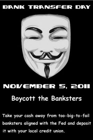 Boycott the Banksters - November 5, 2011