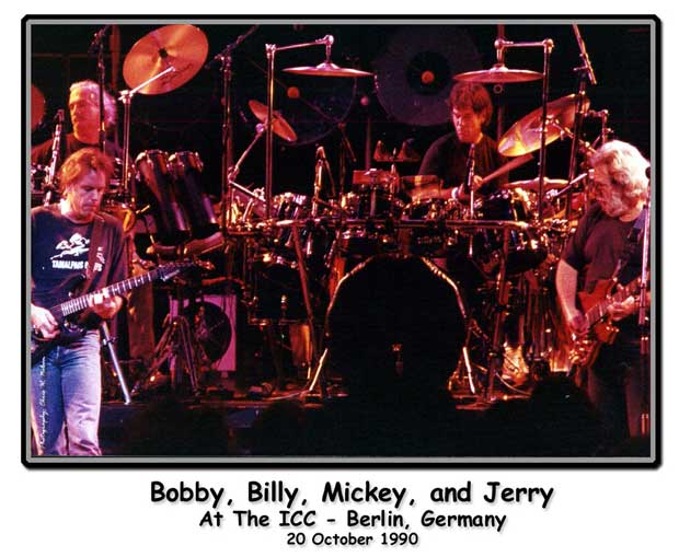 Bobby, Billy, Mickey, and Jerry at the ICC - Berlin, Germany - 20 October 1990 - Photograph by Chris Nelson