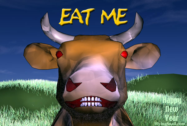 Mad Cow saying Eat Me