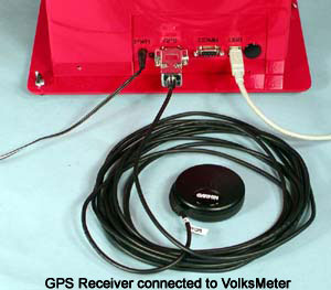 GPS Receiverconnected to VolksMeter