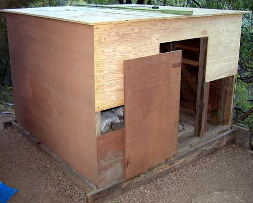 Current state of shed re-construction.