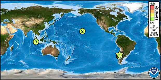 Pacific Tsunami Warning Center Global Map