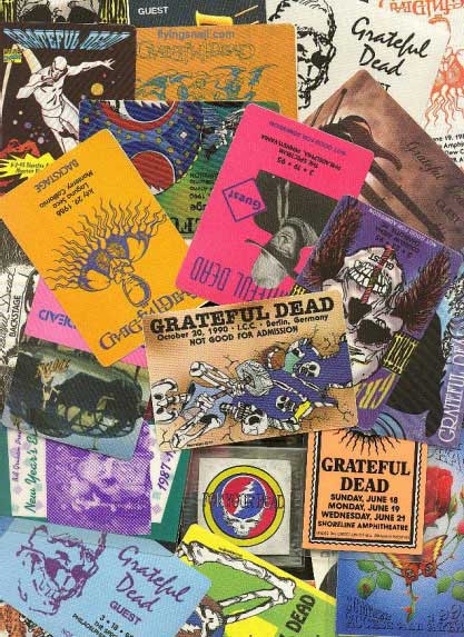 Grateful Dead Backstage Pass Poster by C. Spangler