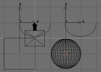 Tute - square and sphere camera view image