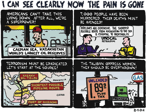 Ted Rall oil cartoon