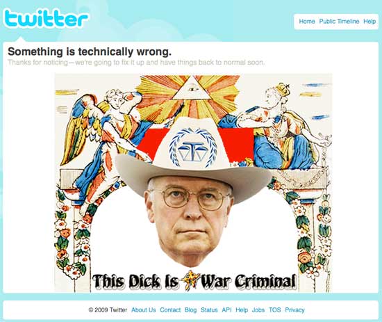 Something is technically wrong. This Dick is a war criminal