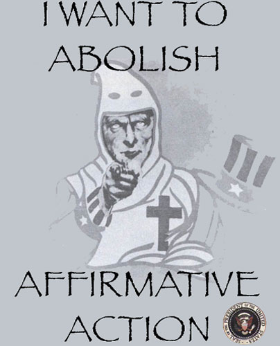 Bush wants to abolish Affirmative Action