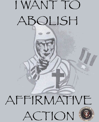 Bush wants to abolish Affirmative Action