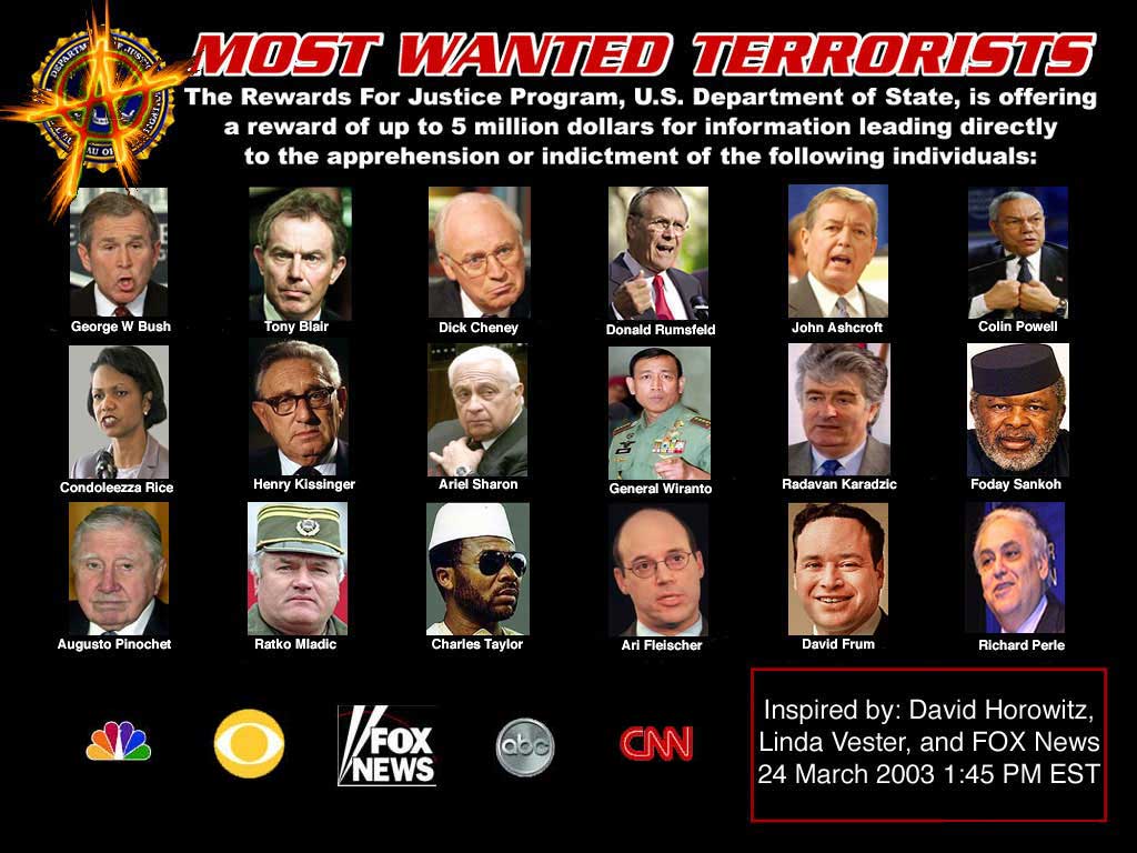 A different on the most wanted terrorists graphic