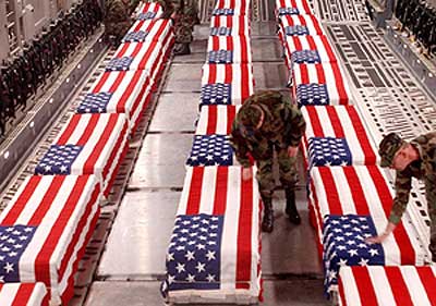 Caskets of War Dead