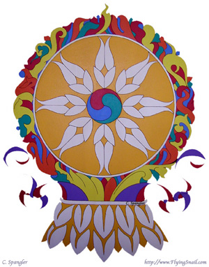Tibetan Wheel of Law