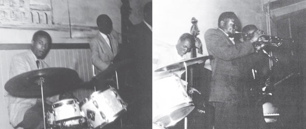 Composite photo(s) of Clifford Brown-Max Roach Quintette performing at Wilmington's Club Baby Grand