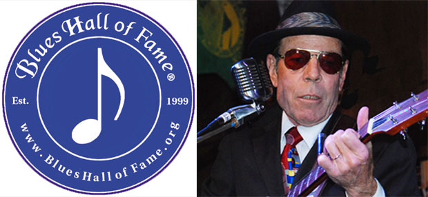 American Heritage International Blues Hall of Fame logo and Mike Wilhelm photograph by Keizo Yamazawa - May 3, 2012