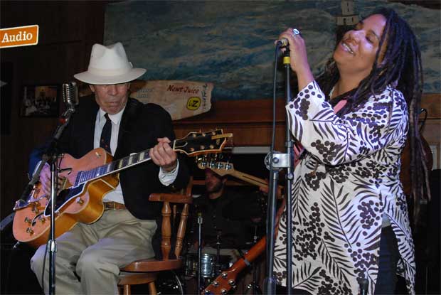 Photo by Keizo Yamazawa taken at the Blues Hall of Fame Awards.  Mike Wilhelm and Rev. Rabia