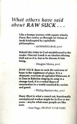 Book: back Raw Suck by Steven Leech