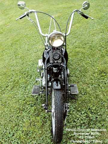 Vintage Harley Front Picture see all pictures at Street Chopper Magazine