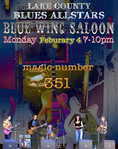 Lake County Blues Allstars - February 4th - Blue Wing Saloon