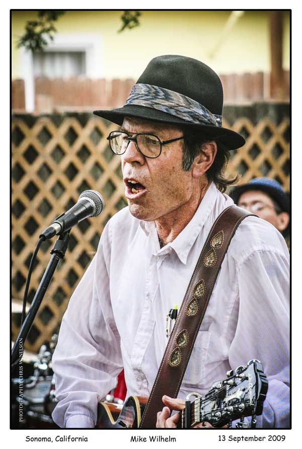 Mike Wilhelm, Sonoma, California, 13 September 2009, Photo: Chris W. Nelson