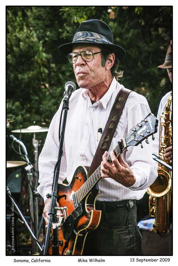 Mike Wilhelm, Sonoma, California, 13 September 2009, Photo: Chris W. Nelson