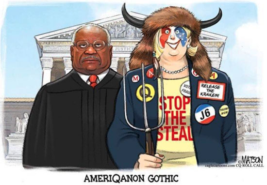 AmeriQanon Gothic cartoon by R.J.Matson @ Cagle Cartoons