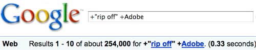 +"rip off" +Adobe