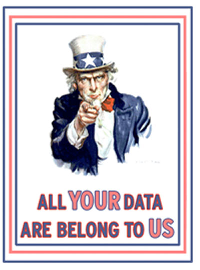 ALL YOUR DATA ARE BELONG TO US