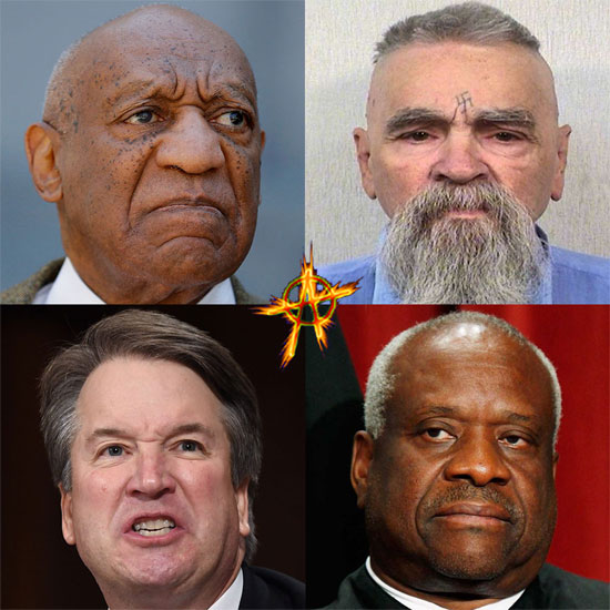 Bad Boyz ~ Cosby, Manson, Kavanaugh, Thomas