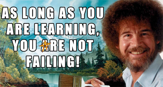 Bob Ross on learning