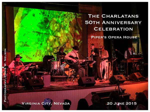 The Charlatans at Piper's Opera House, Virginia City, Nevada, June 20, 2015 ~ Photograph by Chris W. Nelson