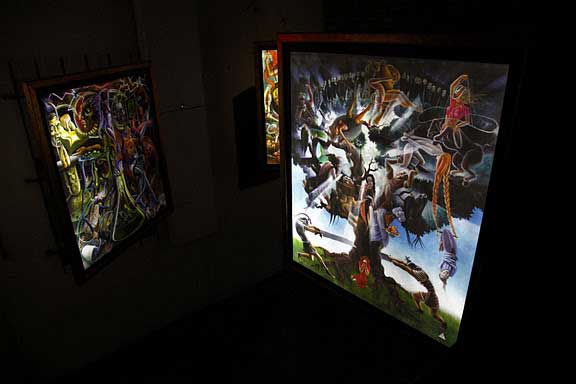 Illuminations Installation at Sancho Gallery in Los Angeles.  October 2011.