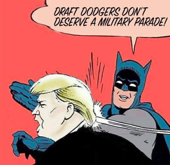 Draft Dodgers don't deserve a military parade