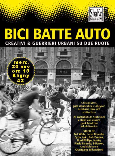 Bici batte auto a Libreria ShaKe