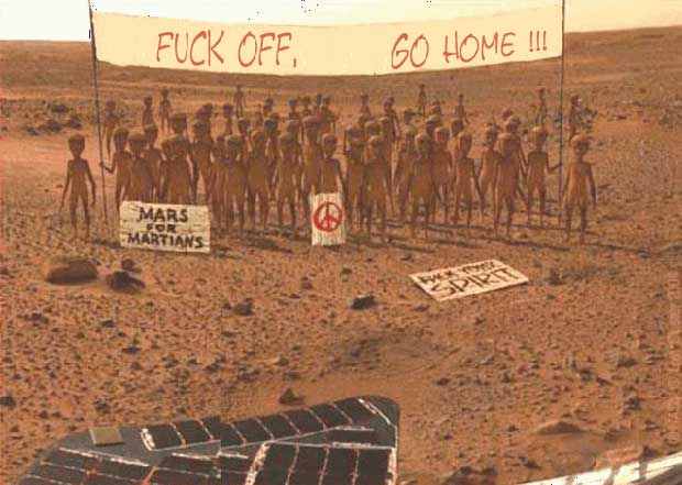 Google attempts to put self driving cars on Mars?