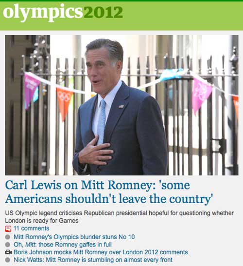 Carl Lewis on Mitt Romney: 'some Americans shouldn't leave the country'