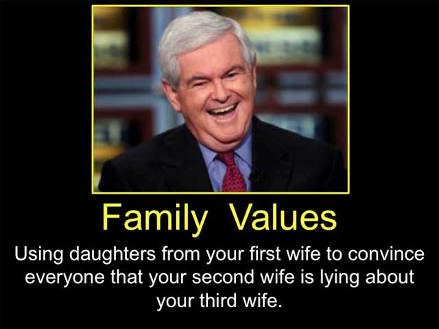 Family Values: Using daughters from your first wife to convince everyone that your second wife is lying about your third wife
