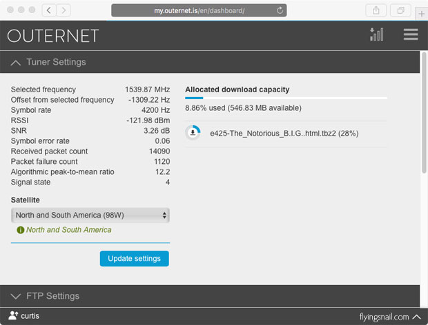 Outernet Raspberry Pi 3