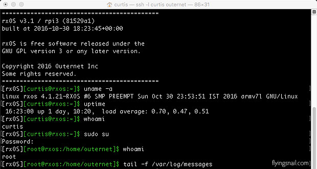 Outernet Raspberry Pi 3