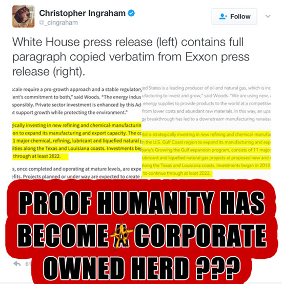 Proof Humanity Has Become A Corporate Owned Herd ???