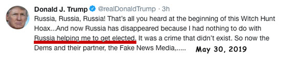 Russia helped me get elected Russia helped me get elected