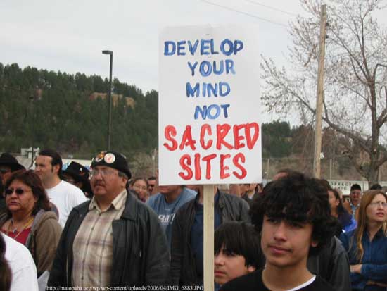 Develop Your Mind, NOT Sacred Sites