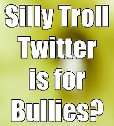 Silly Troll Twitter Is For Bullies?