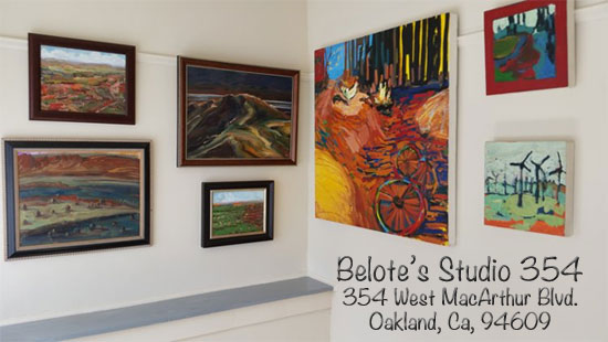 Belote's Studio 354, 354 West MacArthur Blvd. Oakland, Ca, 94609