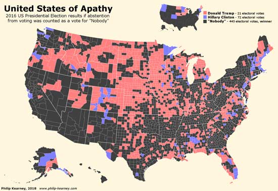 United States of Apathy by PHILIP KEARNEY CARTOGRAPHY
