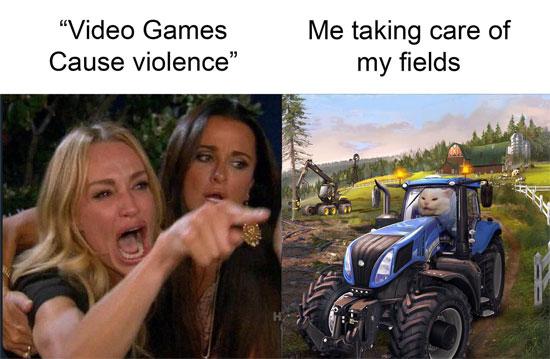 Media saying video game makes people violent