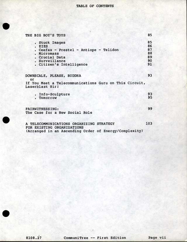 Table of Contents